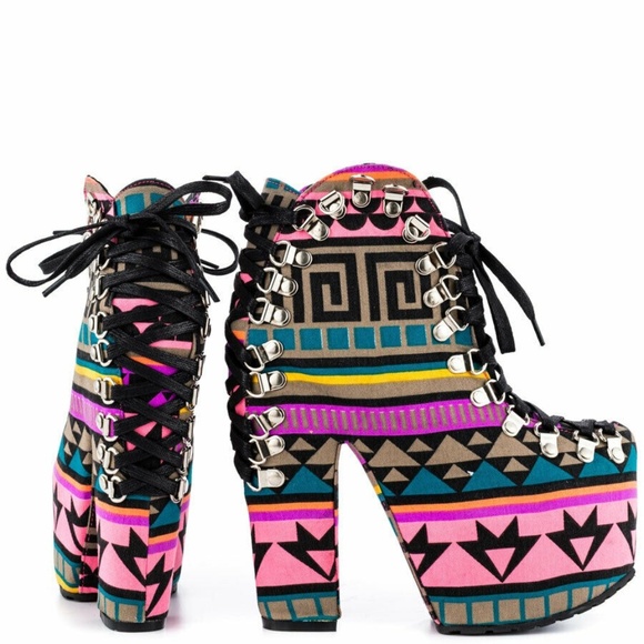 Privileged Shoes - Privileged Tune Up Multi Colored Print Platform